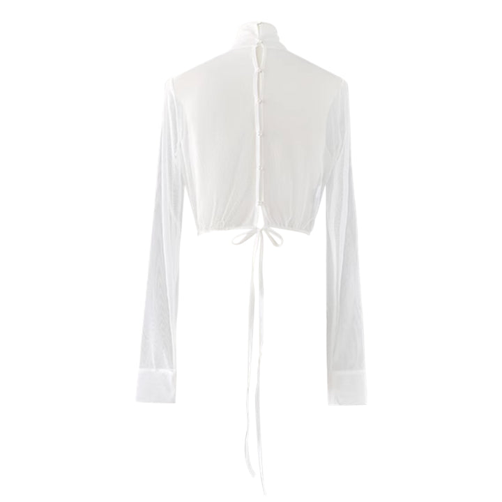 WETOU See-Through Cropped Top
