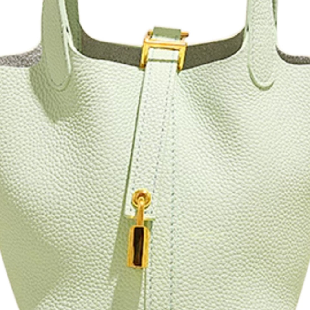 LCZIH Leather Bucket Bag - Mini