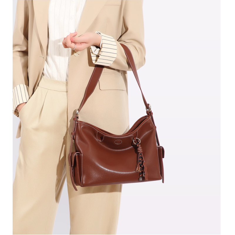 CUIVU Leather Tote Bag