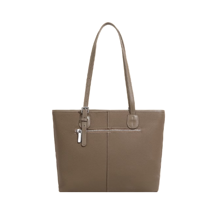 VERAC Leather Oversized Tote Bag