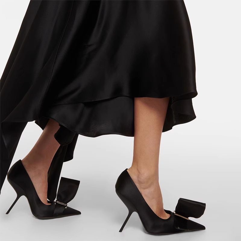 JECOI Bow High Heel Pumps