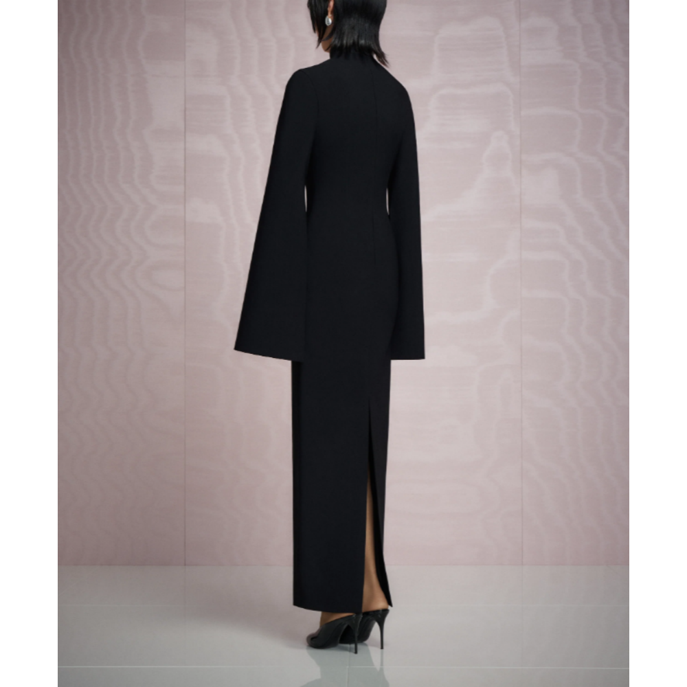 VEMIA Long Sleeves Evening Dress Gown