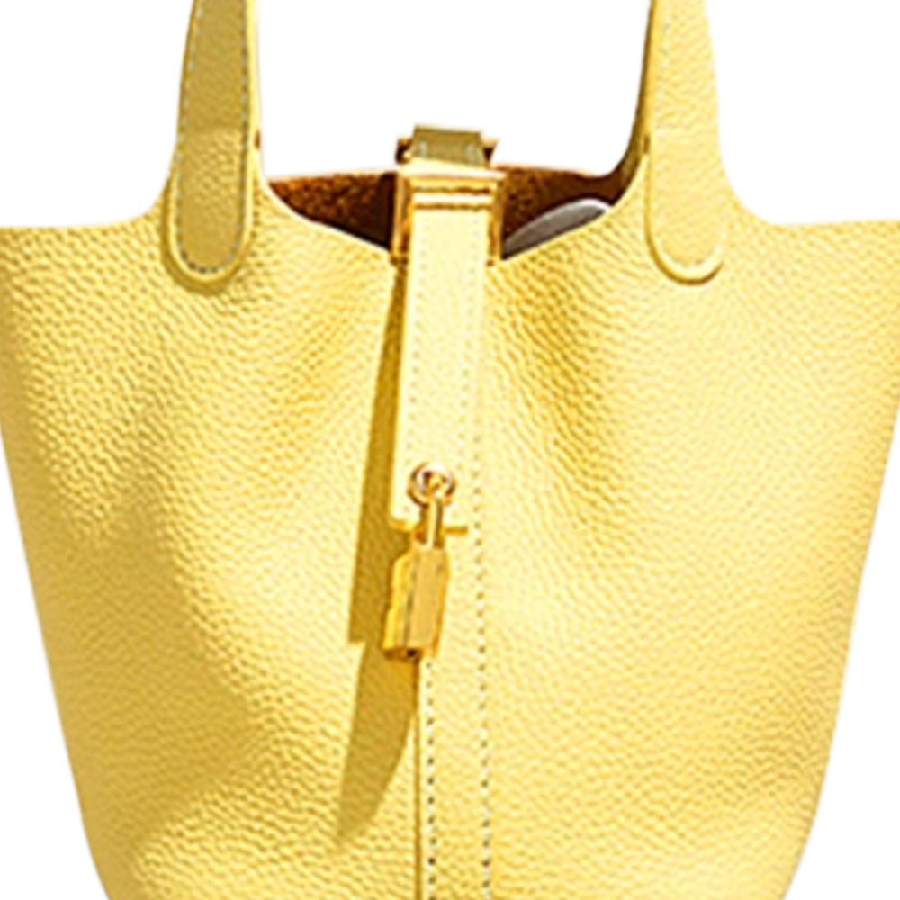 LCZIH Leather Bucket Bag - Small