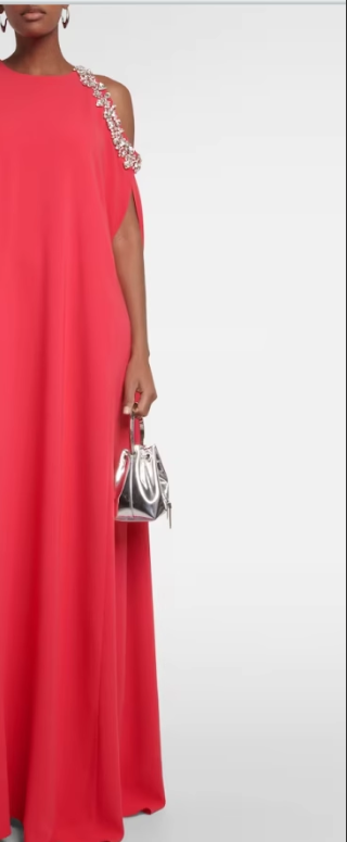 TORVE Diamante Maxi Evening Dress Gown