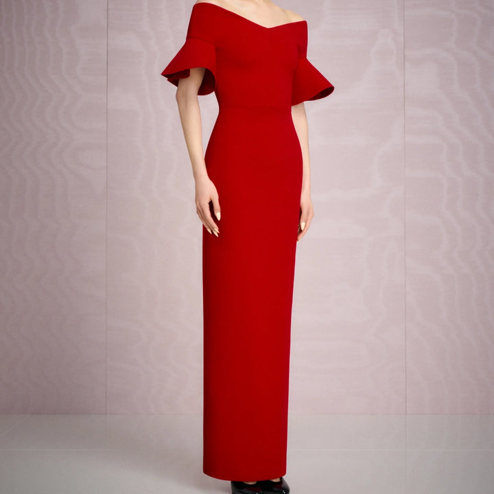 HEMAI Off-Shoulder Evening Dress Gown