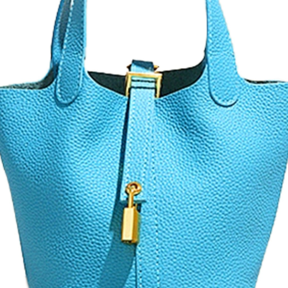 LCZIH Leather Bucket Bag - Small