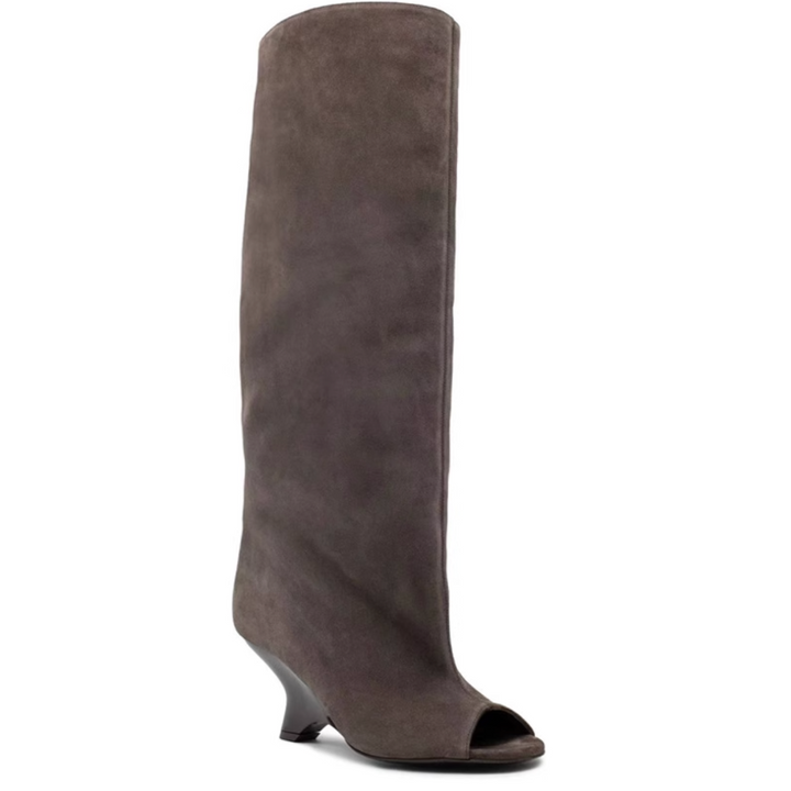 FLECI Sculptured Heel Knee High Boots - 6.5 CM