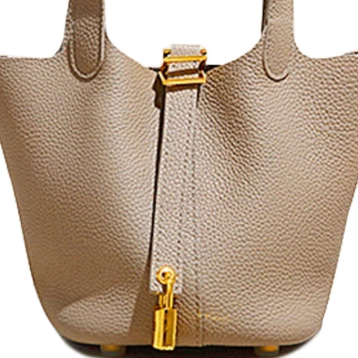 LCZIH Leather Bucket Bag - Mini