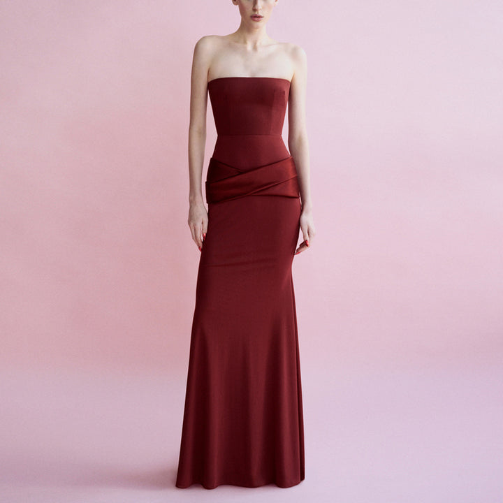 SOIVT Tube Evening Dress Gown