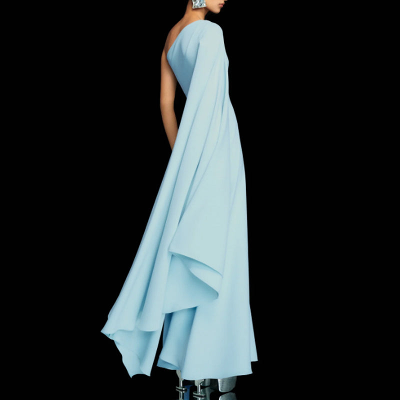 NORAE One-Shoulder Evening Dress Gown