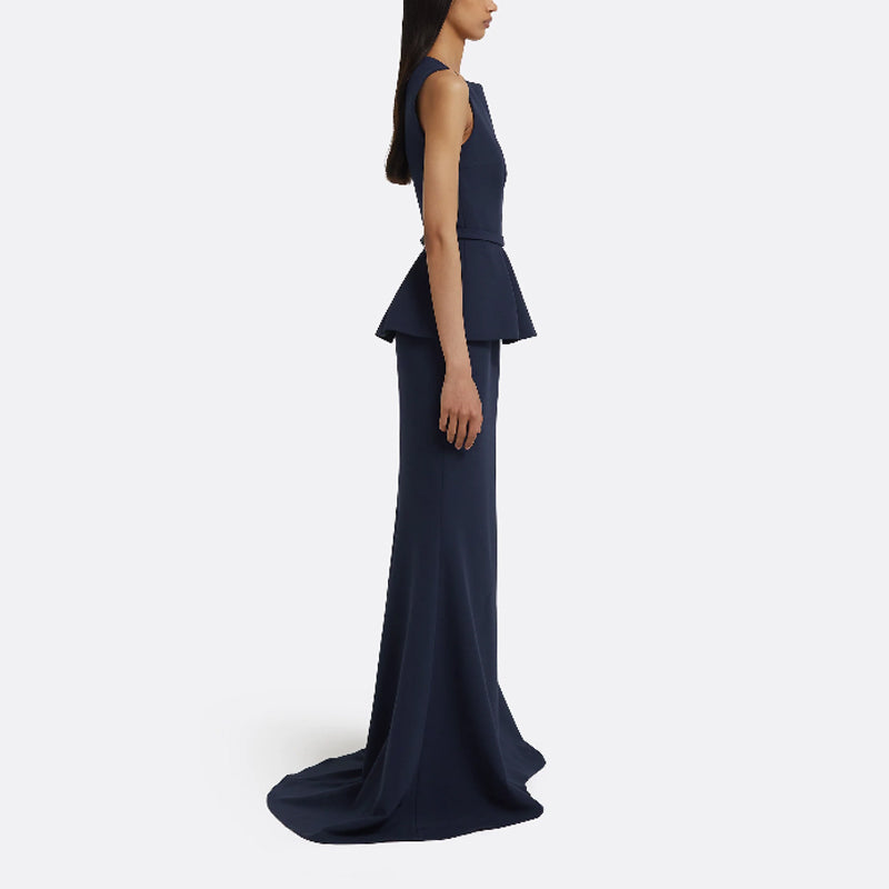 BENAV Sleeveless Maxi Evening Dress Gown