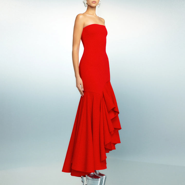 AIVEL Tube Evening Dress Gown