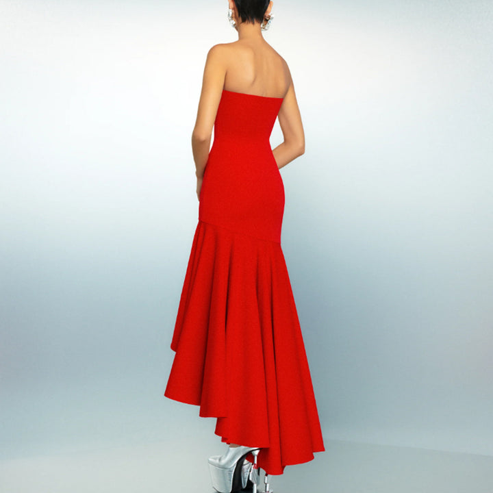 AIVEL Tube Evening Dress Gown