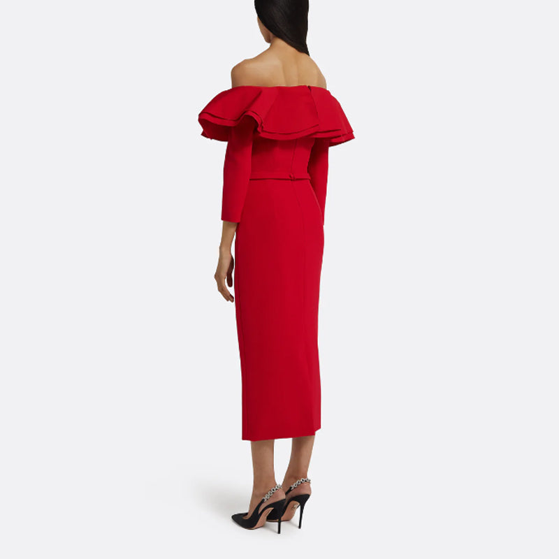 FENTI Off-Shoulder Evening Dress Gown