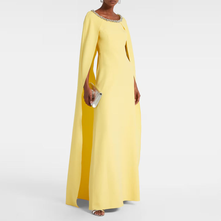 PEMIT Cape Evening Dress Gown