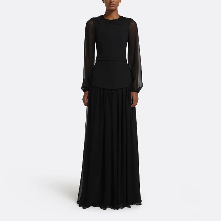 YUICE Long Sleeves Evening Dress Gown