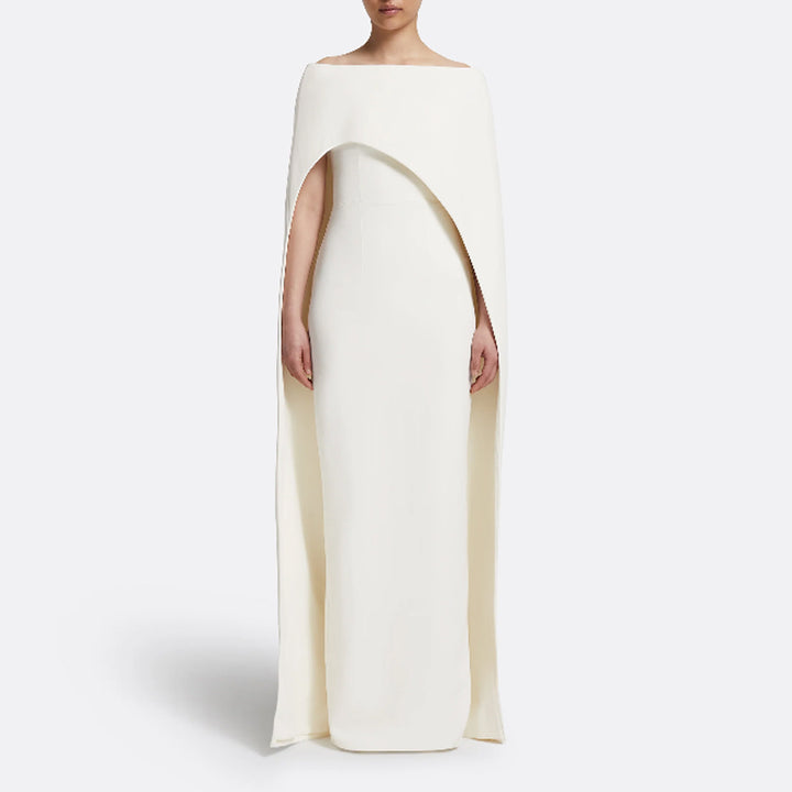 NULRA Off-Shoulder Maxi Evening Dress Gown