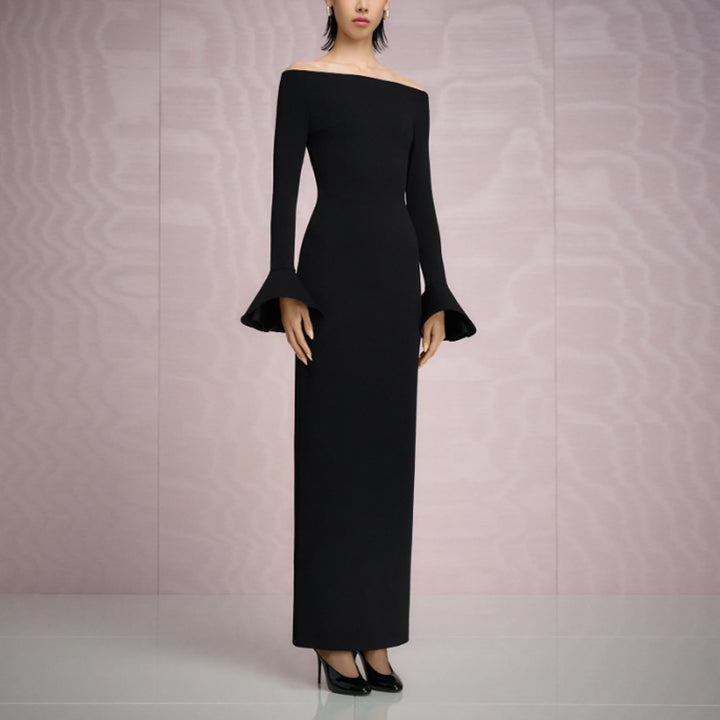 VULEI Off-Shoulder Evening Dress Gown