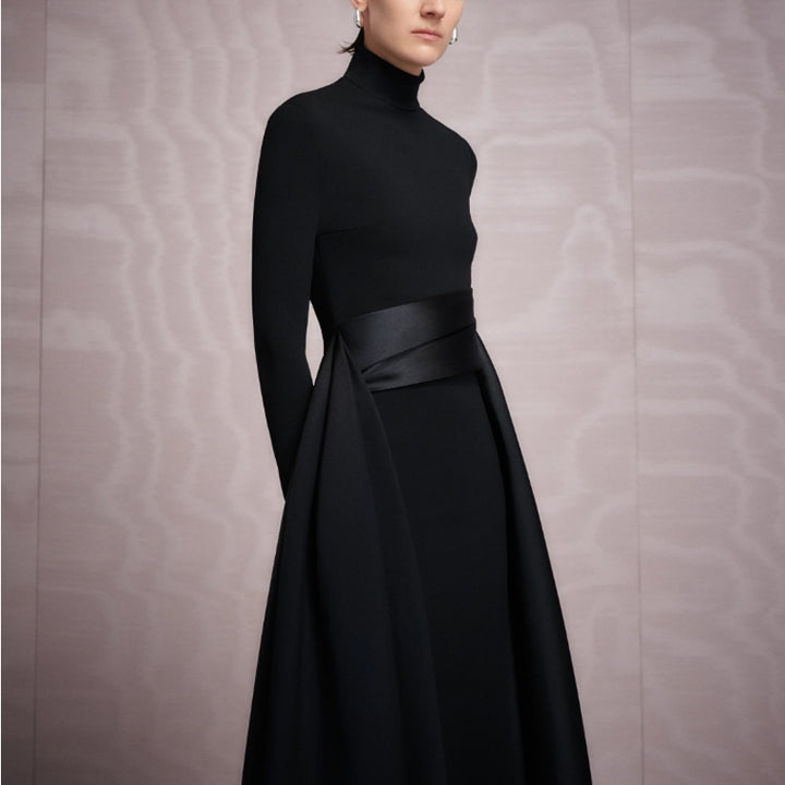 POICA Long Sleeves Evening Dress Gown