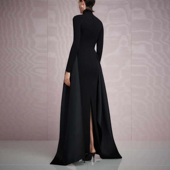 POICA Long Sleeves Evening Dress Gown