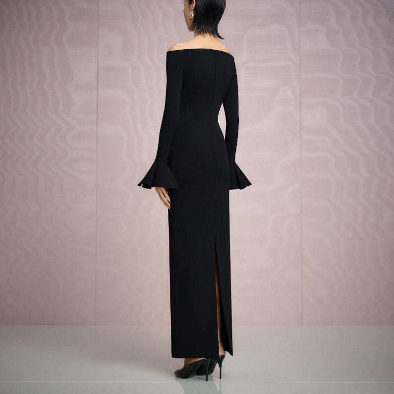 VULEI Off-Shoulder Evening Dress Gown