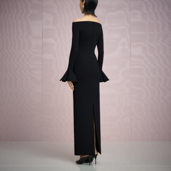 VULEI Off-Shoulder Evening Dress Gown