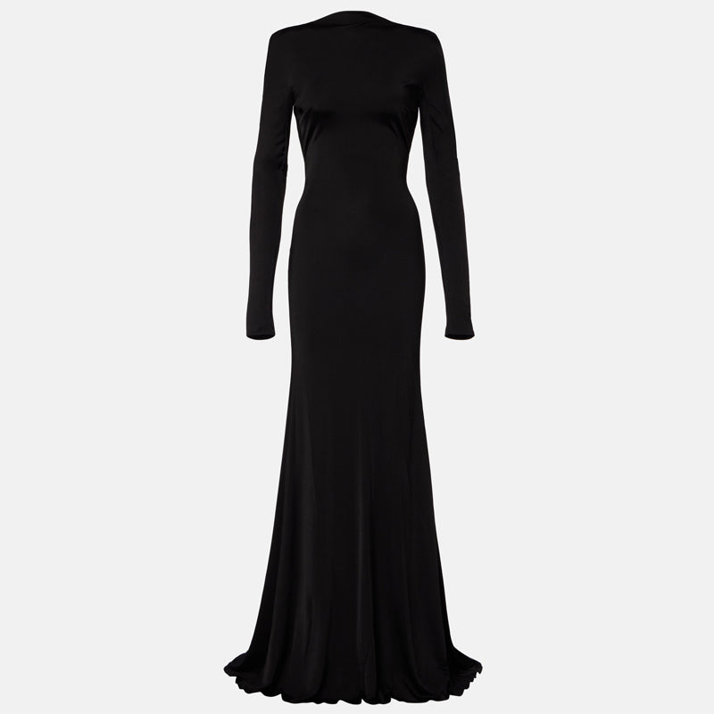 RAUME Backless Maxi Evening Dress Gown