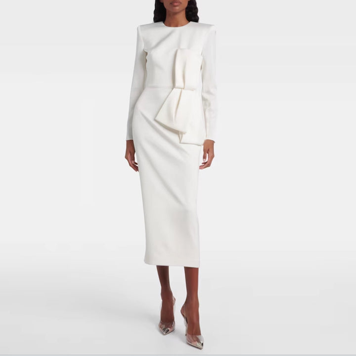 TARUV Long Sleeves Evening Dress Gown