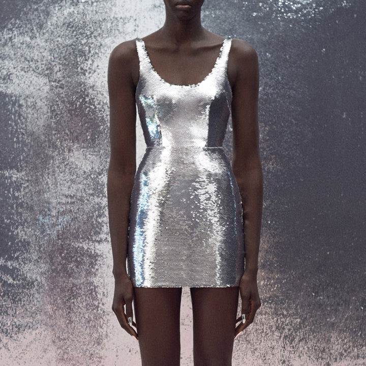 SRINU Sequinned Mini Evening Dress Gown