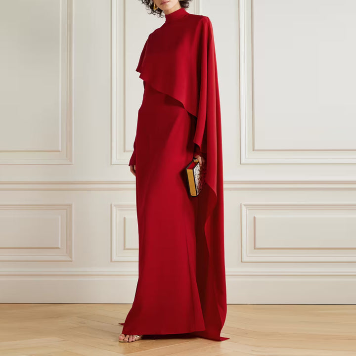 SARUX Long Sleeves Evening Dress Gown