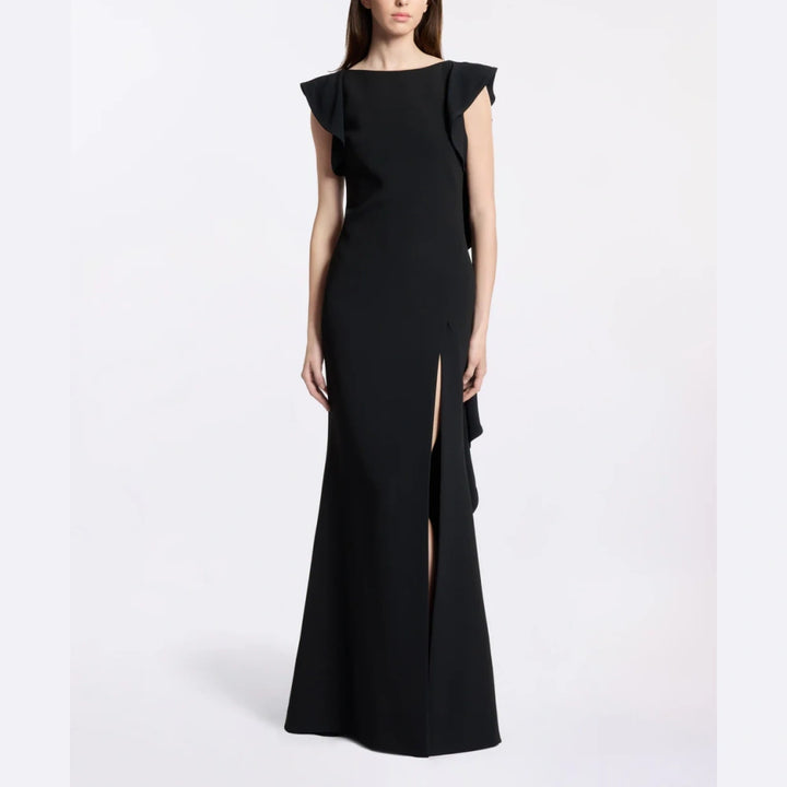 PRICA Backless Evening Dress Gown