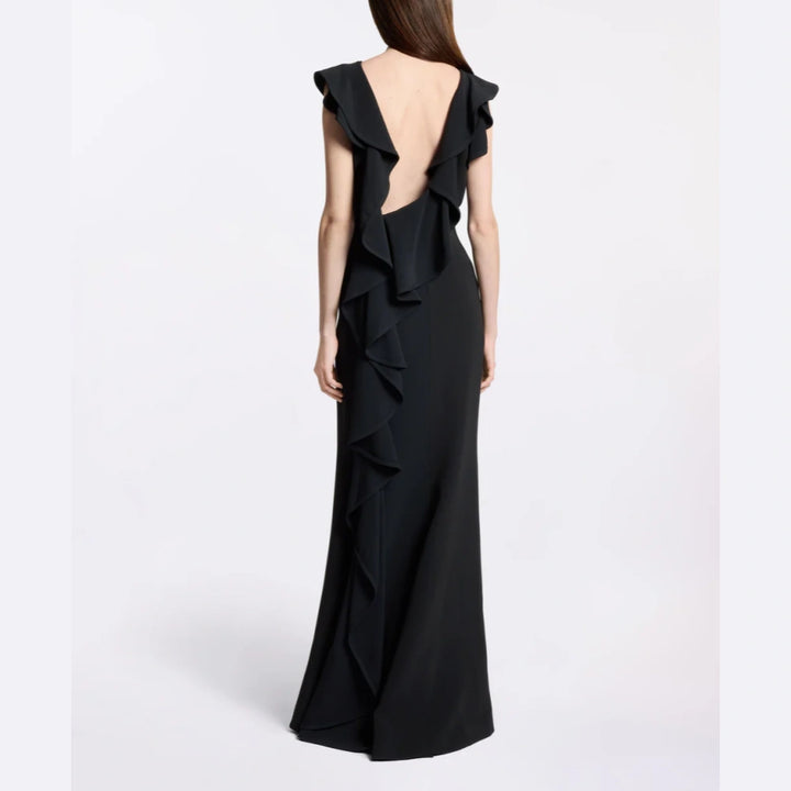 PRICA Backless Evening Dress Gown