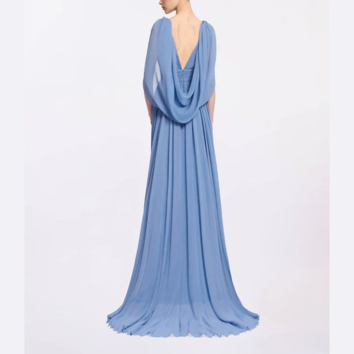 NETUI Deep V Maxi Evening Dress Gown