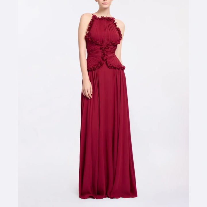 RECUI Sleeveless Evening Dress Gown