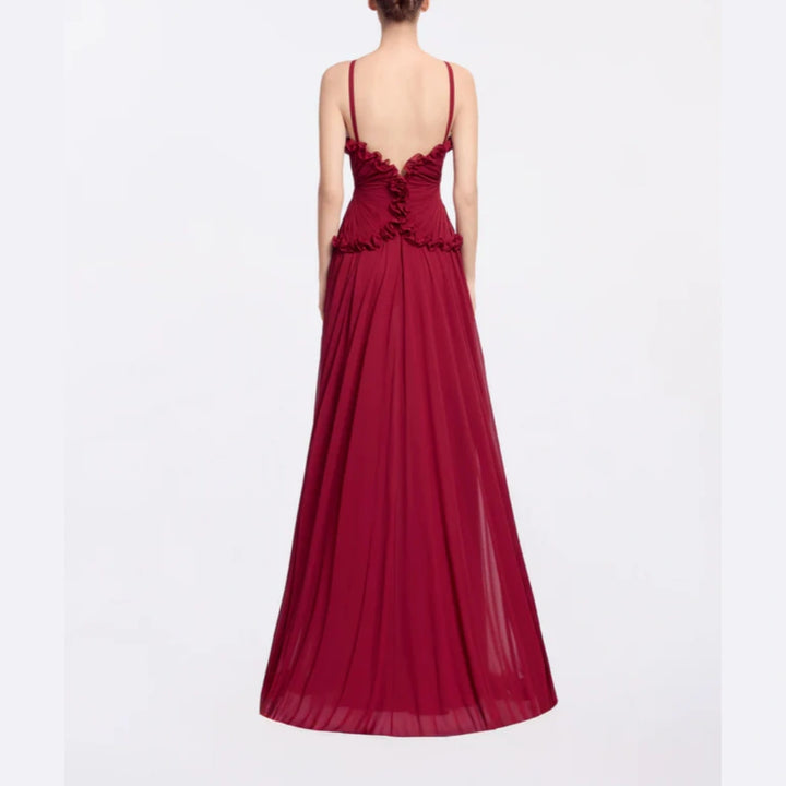 RECUI Sleeveless Evening Dress Gown