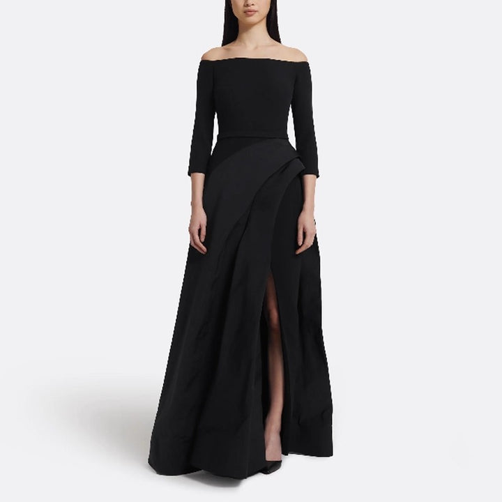 FERIC Off-Shoulder Evening Dress Gown