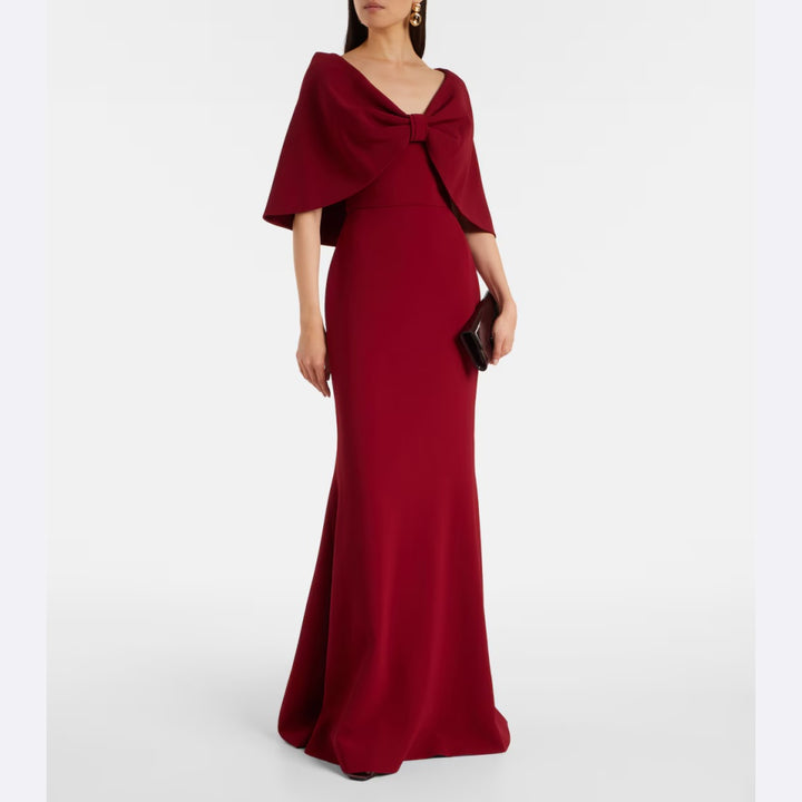 HERAH Bow Evening Dress Gown