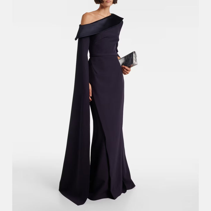 SUTUR One-Shoulder Evening Dress Gown