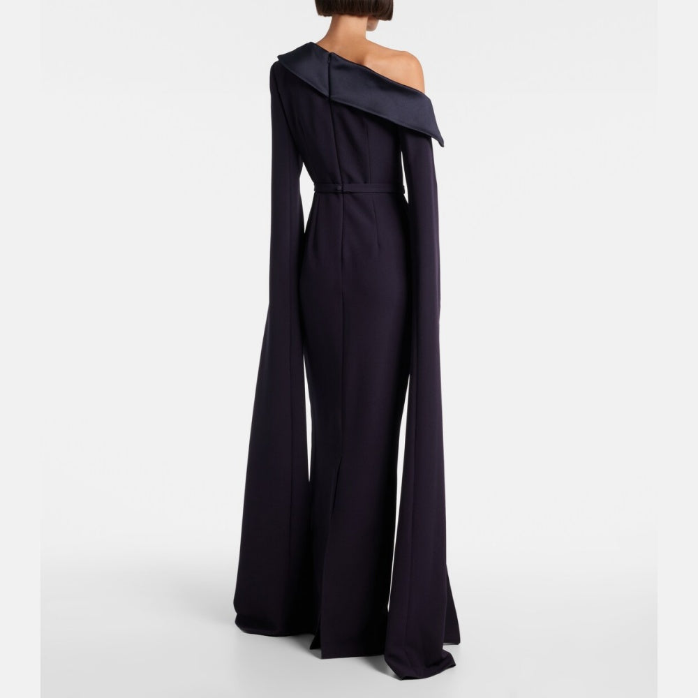 SUTUR One-Shoulder Evening Dress Gown