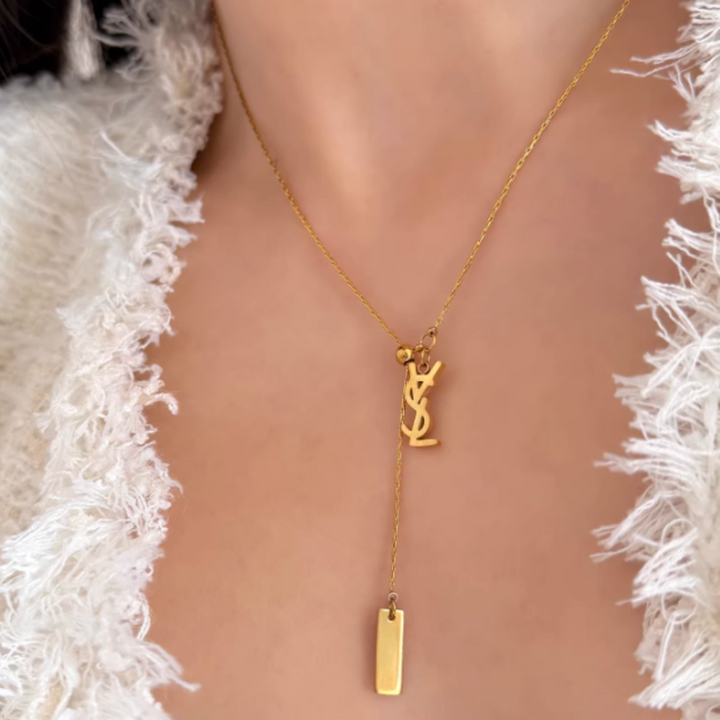 SUOGU Letter Stud Necklace