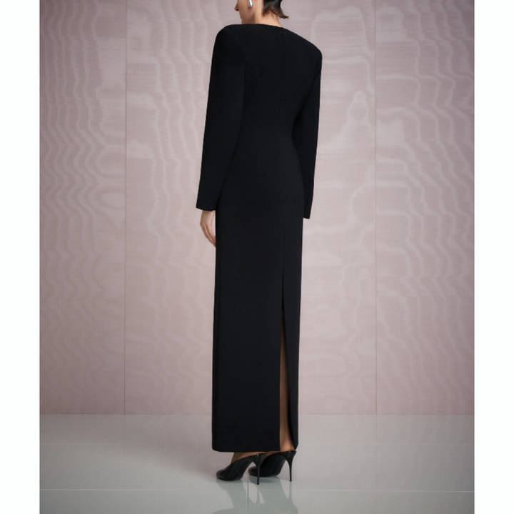 LRUHA Deep V Evening Dress Gown