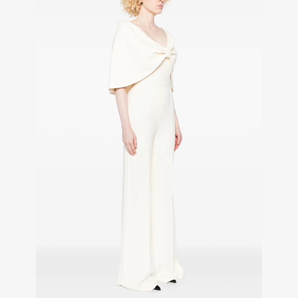 MCAVE Bow Bell-bottom Evening Jumpsuit