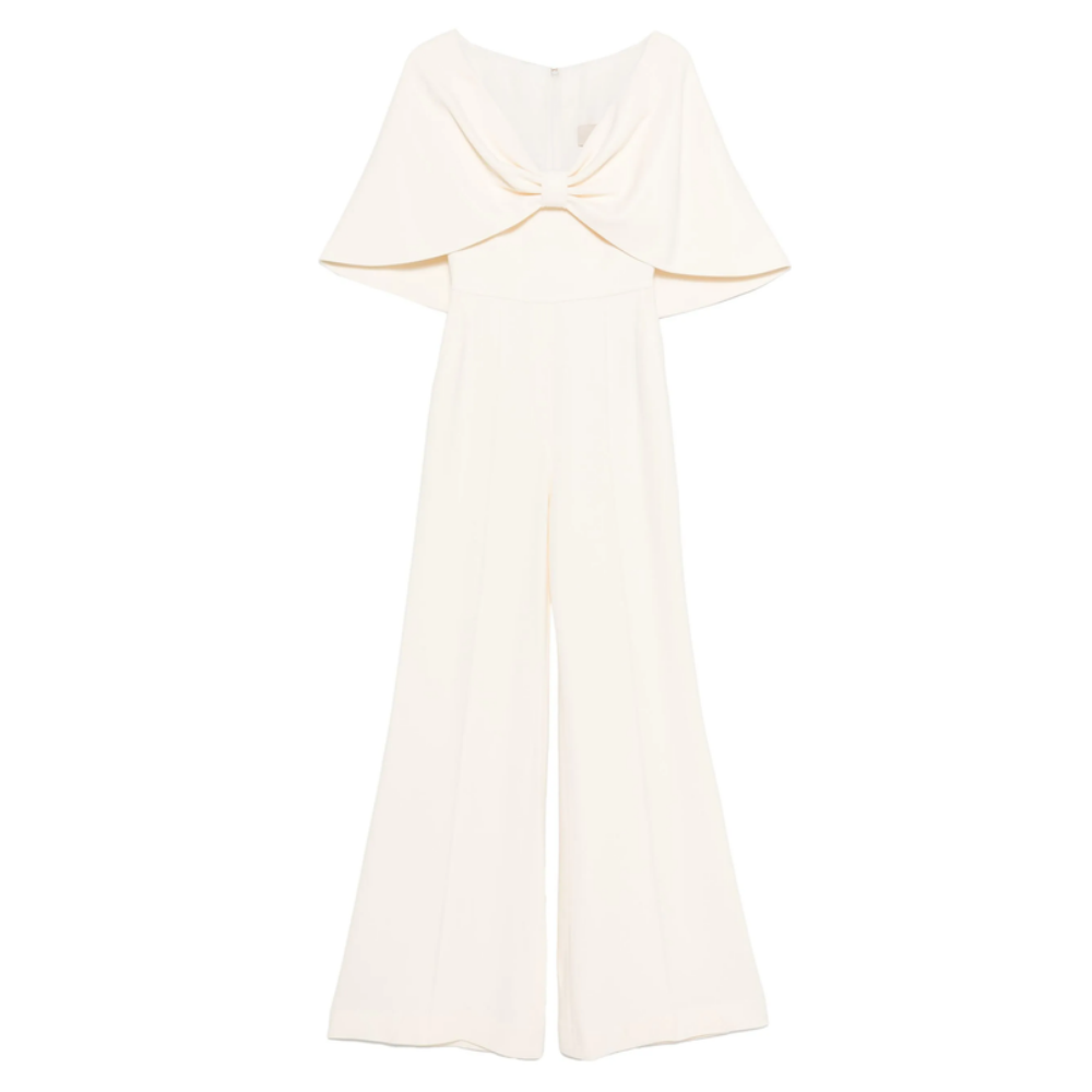 MCAVE Bow Bell-bottom Evening Jumpsuit