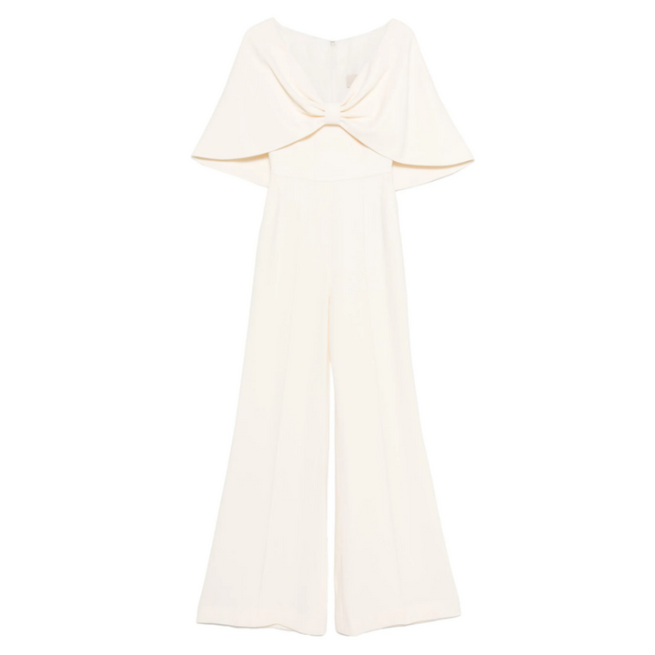 MCAVE Bow Bell-bottom Evening Jumpsuit