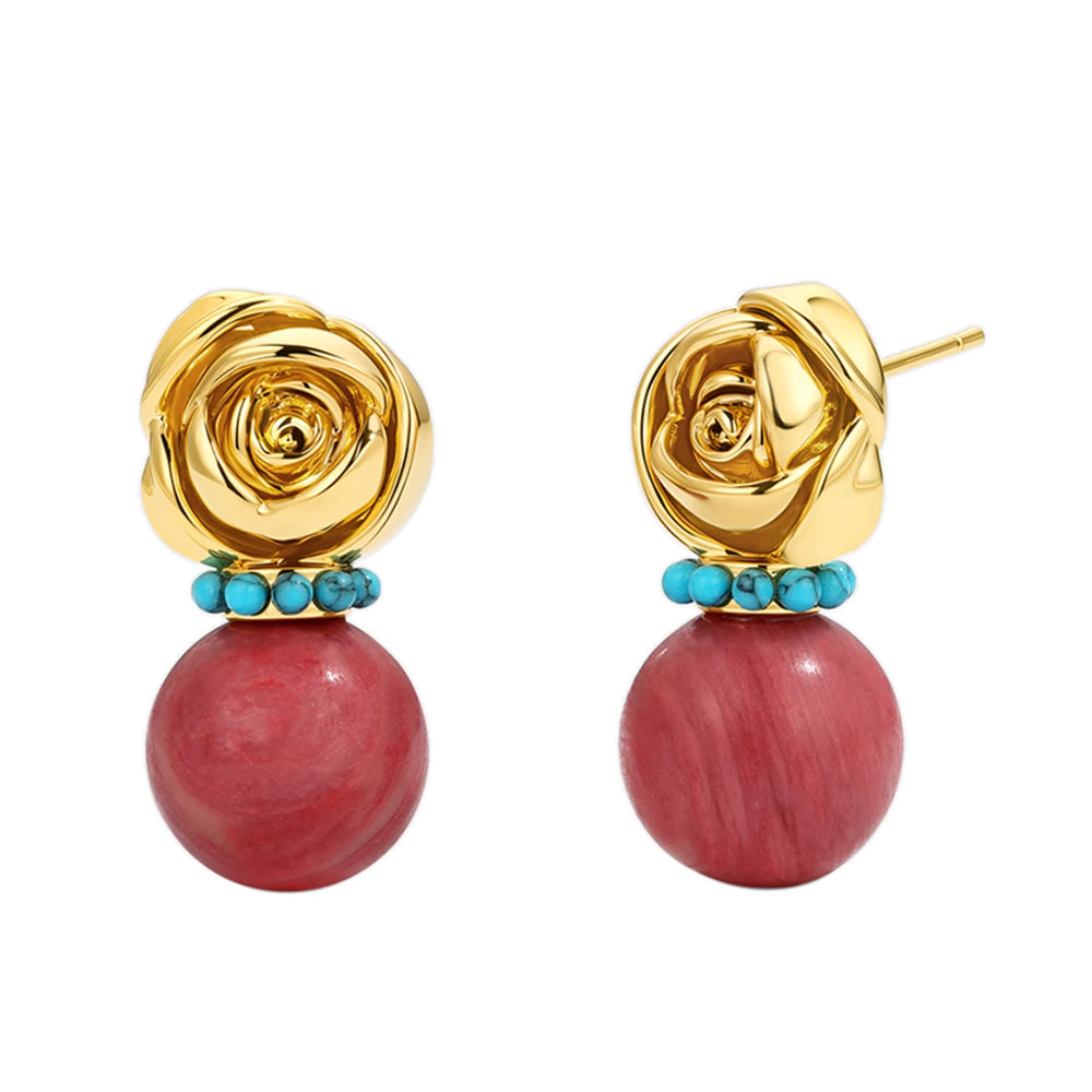 MGHDH Big-sized Rose Earrings - Pair