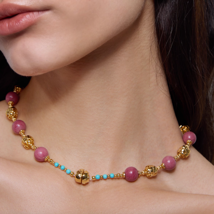 MGHCX Rose Beaded Necklace