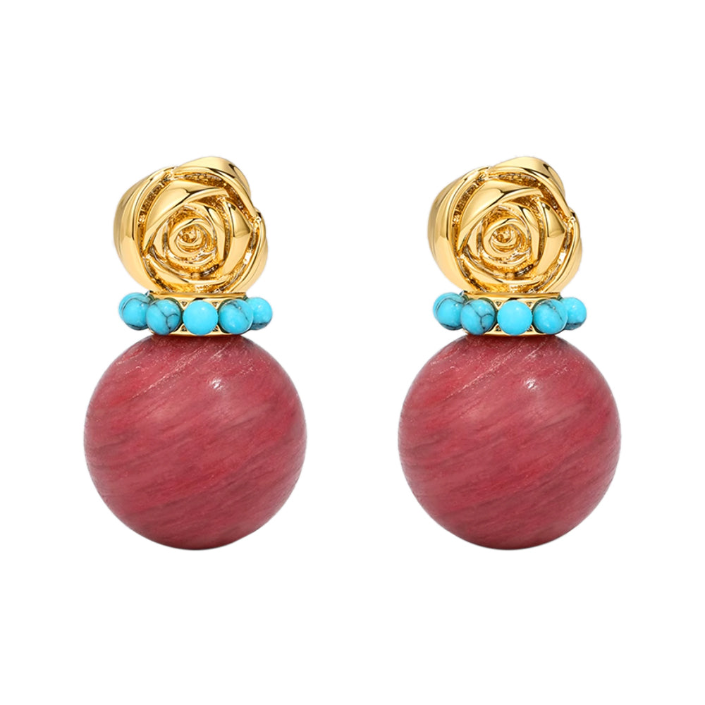 MGHZS Small-sized Rose Earrings - Pair