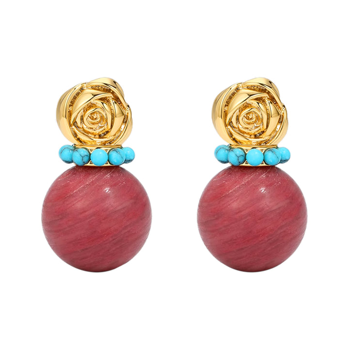 MGHZS Small-sized Rose Earrings - Pair