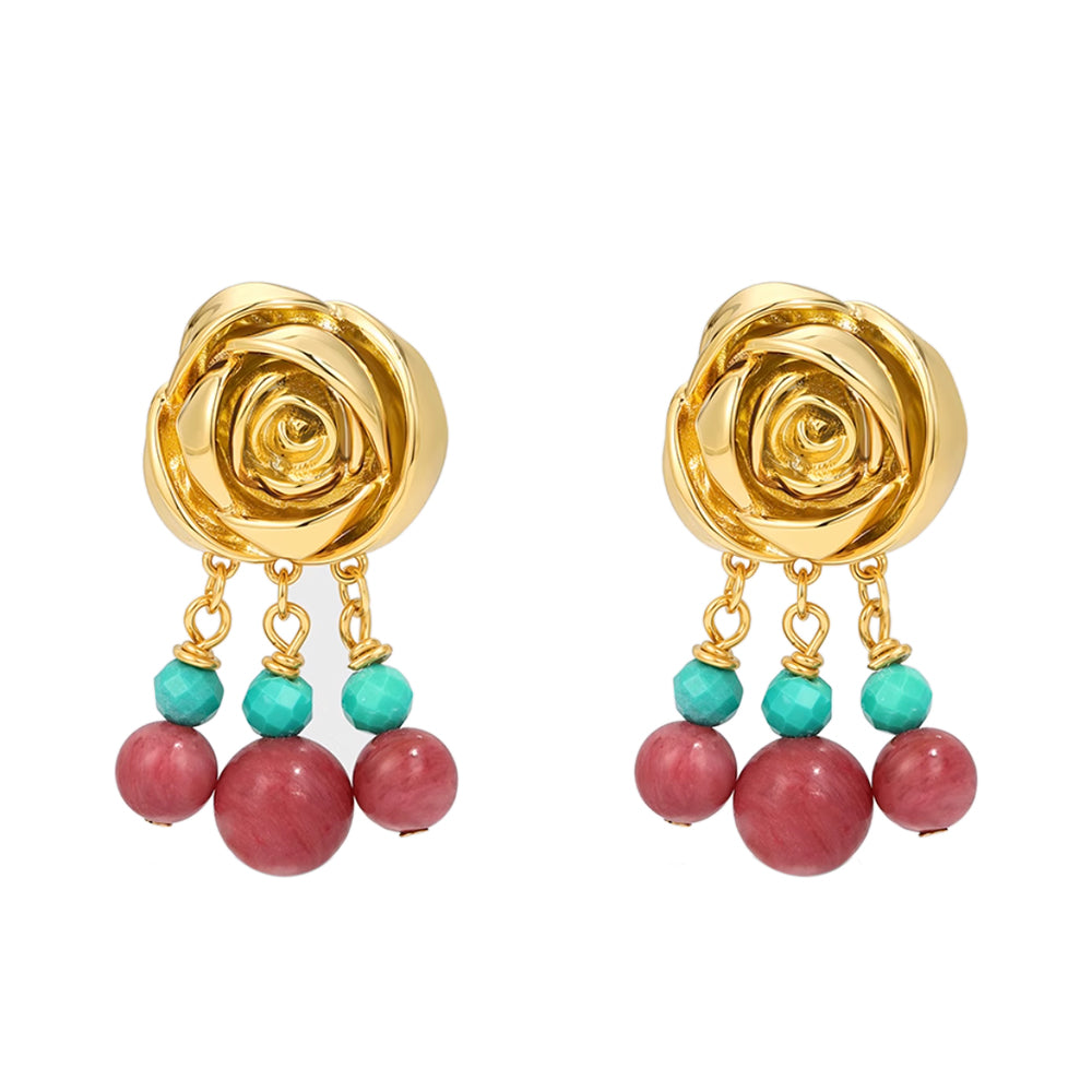 MGHLS Rose Tassel Earrings - Pair