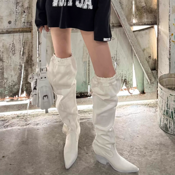 ECTON Western Cowboy Knee High Boots